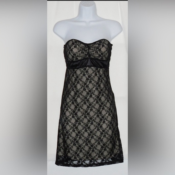 Charlotte Russe black cocktail mini dress sleeveless medium size - Picture 2 of 5